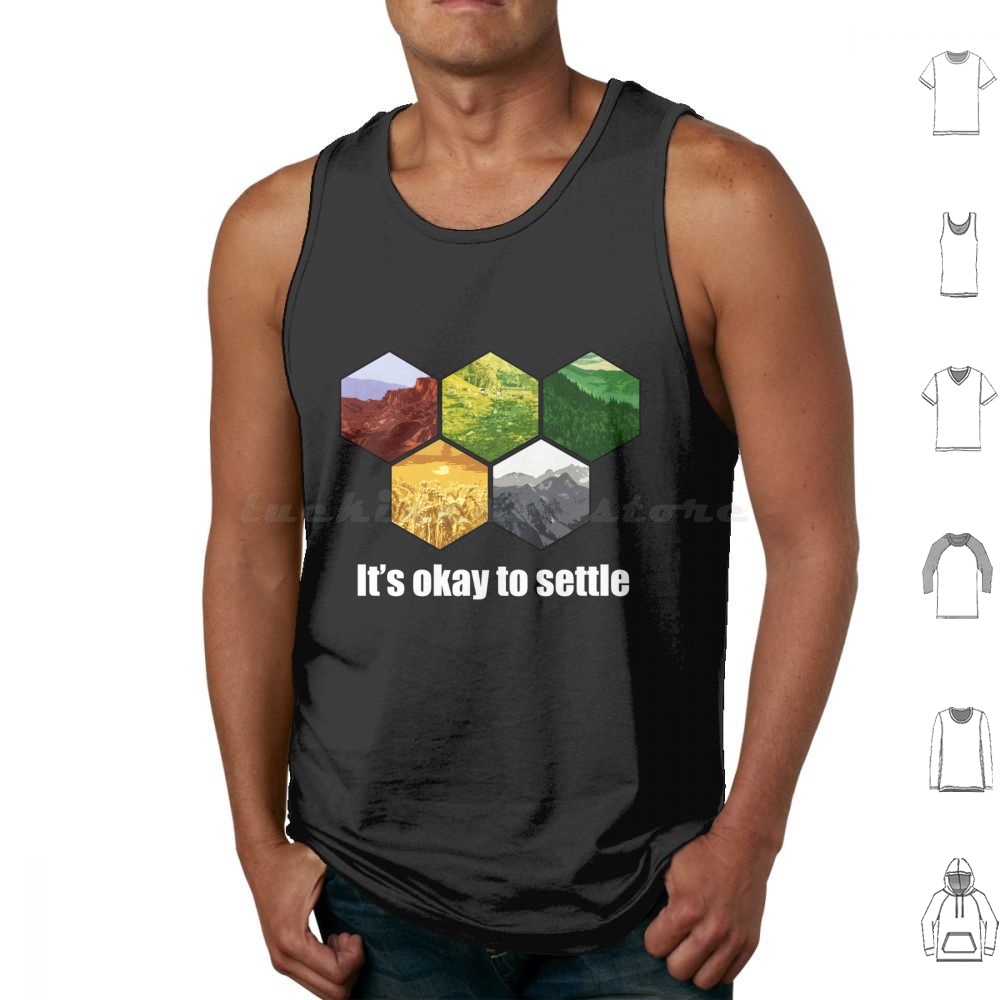It _ S Okay To Settle Tank Top - Board Game Catan review and price