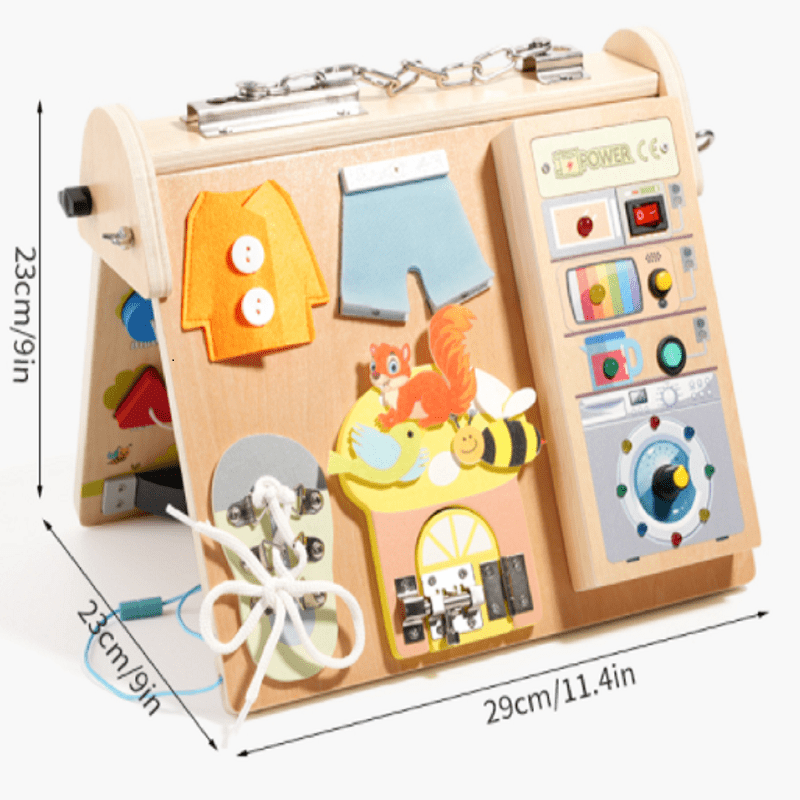 Wooden 4-in-1 Busy Board with  - Board Game Of Life review and price